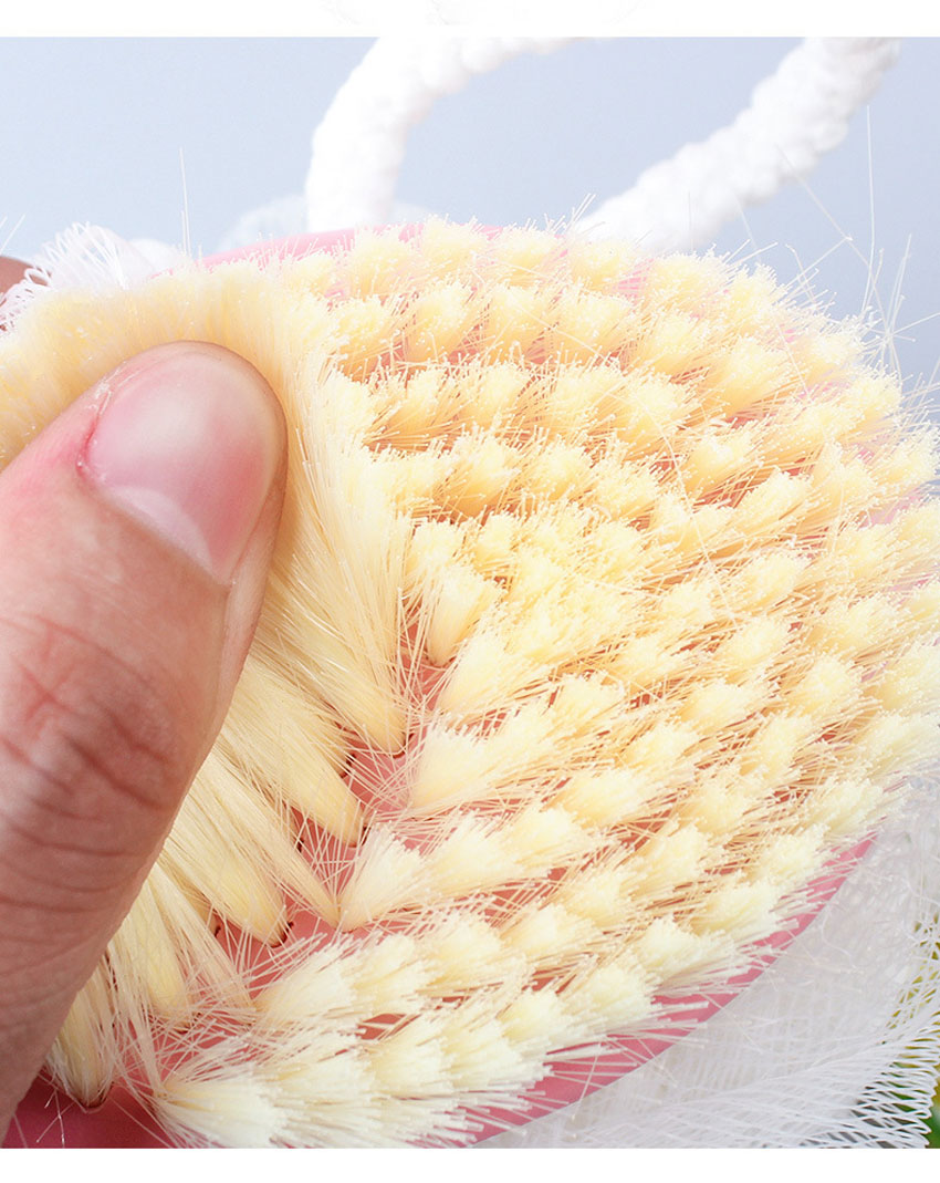 001 양면 사용 샤워 목욕 손잡이 등 브러쉬 솔