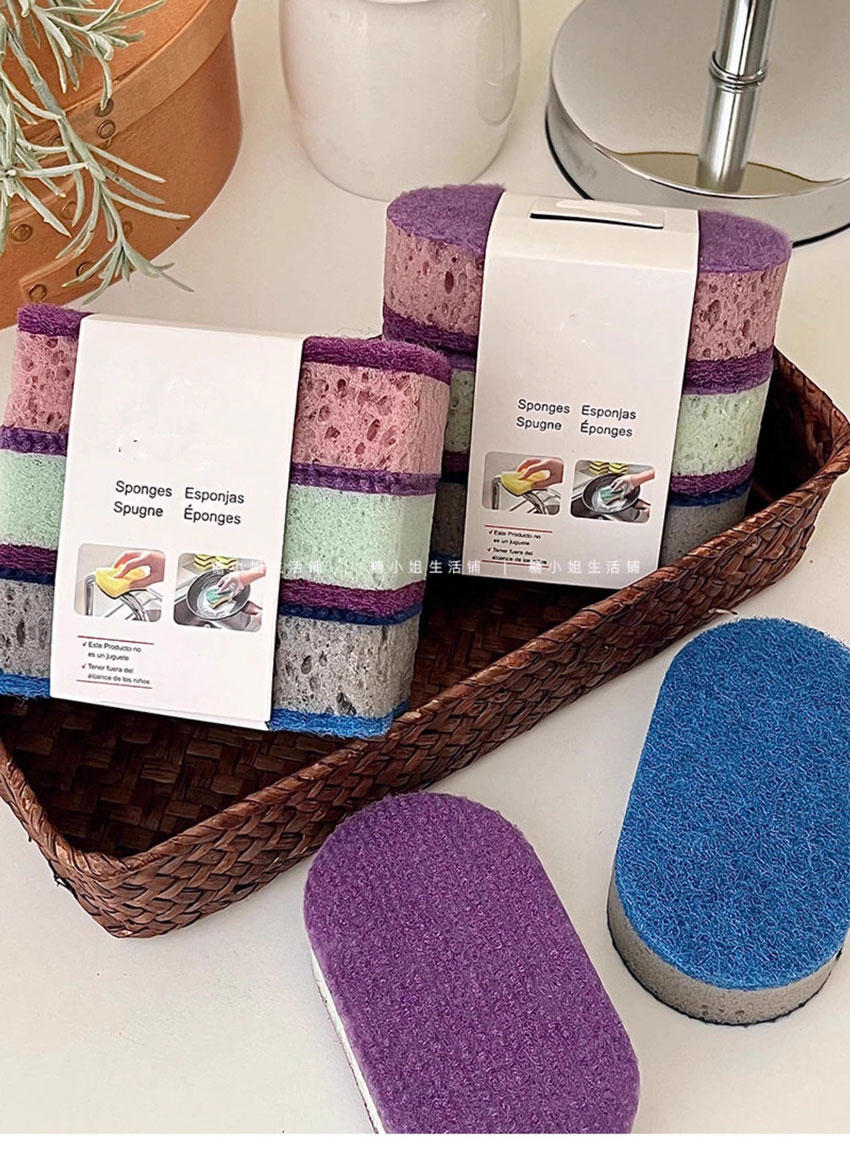 007 고밀도 식기 세척 브러쉬 냄비 후라이펜 그릇 양면 수세미